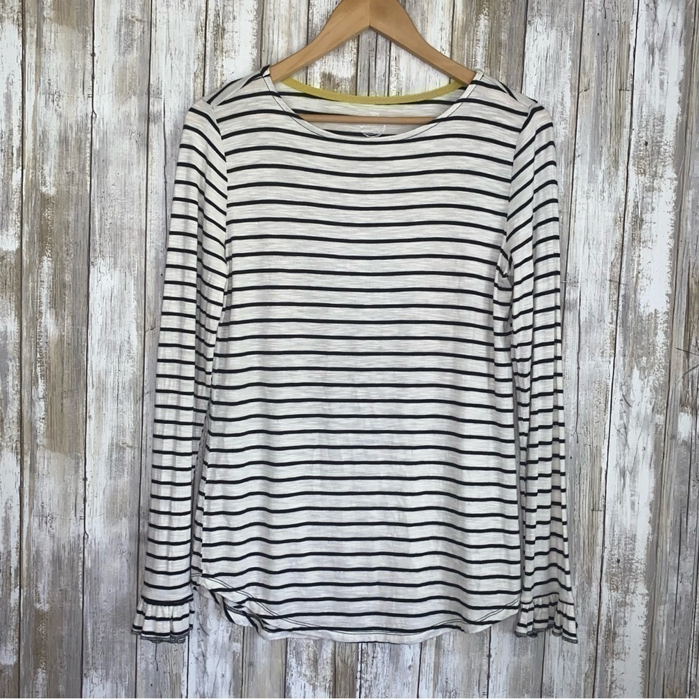 Maurices 24/7 Black & White Striped Long Sleeve